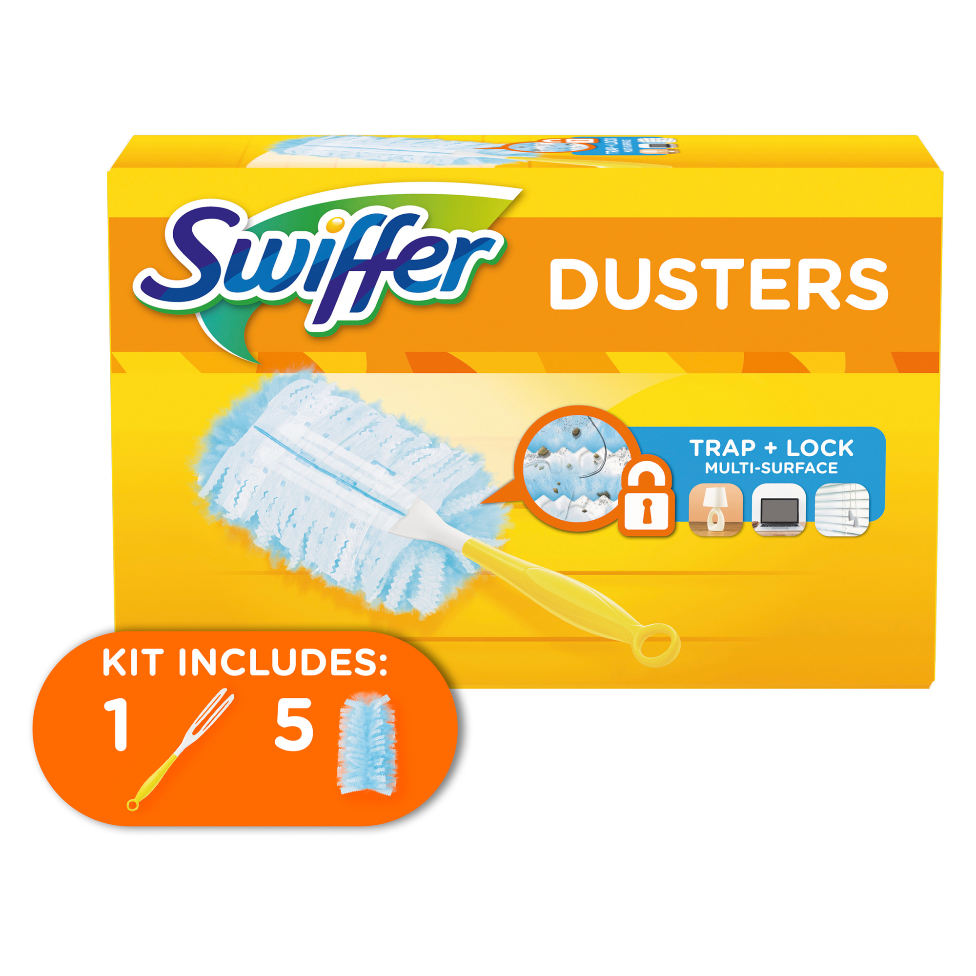 Swiffer Duster Short Handle Starter Kit (1 Handle, 5 Dusters) - image 7 of 13
