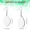thumbnail image 2 of 1 Set DIY Heat Transfer Earrings Blank Earrings Hand-made Jewelry Material, 2 of 9