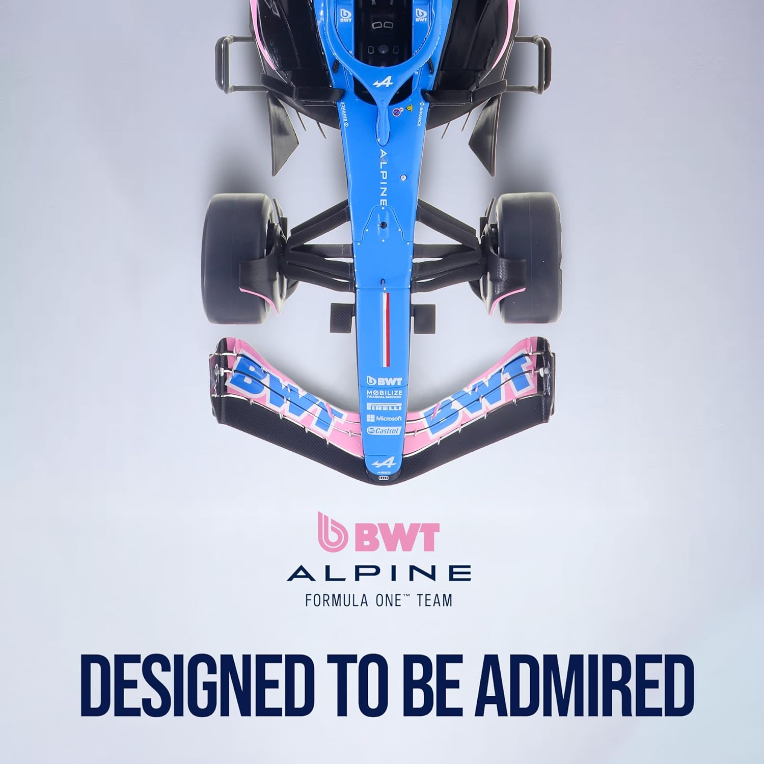 Formula 1 ALP A523 Model kit - 1:18 Scale Racing F1 ALP A523 Model Inspired by Pierre Gasly & Esteban Ocon l Building kit, Collectible diecast, 140 Pieces