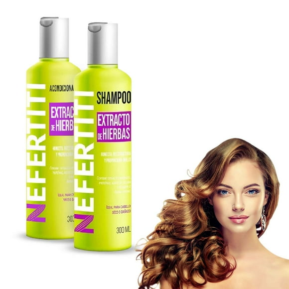 Shampoo y Acondicionador de Hierbas Nefertiti Equilibrio y Vitalidad para Todo Tipo de Cabello