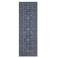 thumbnail image 3 of GlowSol 2'x6' Hallway Runner Rug Indoor Vintage Floral Print Non Slip Bedroom Runners for Laundry Kitchen, Blue, 3 of 8