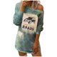 thumbnail image 1 of Mini vestido de manga larga con escote ancho y estampado de letras Tie-dye para mujer, vestido básico adelgazante delgado Pompotops  hdfakjf604, 1 of 6
