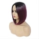 thumbnail image 2 of Peluca de Moda Pelo Corto Color con Raya Media Cabeza Bob Fibra QuíMica Seda de Alta Temperatura Peluca para Mujer Cubierta de Cabeza,D, 2 of 5