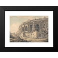 thumbnail image 2 of William Marlow 18x14 Black Modern Framed Museum Art Print Titled - The Amphitheater at Nimes, 2 of 5