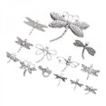 thumbnail image 1 of Dijes de Libélula Strade Fareast Limited 3 Piezas Plata Antigua, 1 of 5