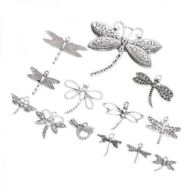 3x13pcs Tíbet Dragonfly Charms Pendants Jewelry haciendo hallazgos de 15-65 mm 6 piezas
