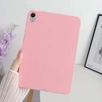 Dteck Case for iPad Air 11 Inch (2024)/iPad Air 5th 4th Generation 10.9 Inch, Skin-Friendly Durable Silicone Protective Cover,Slim and Protable,Pink