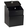 thumbnail image 3 of AdirOffice Wall Mountable Steel Locking Suggestion Box, Black (2 pack), 3 of 12