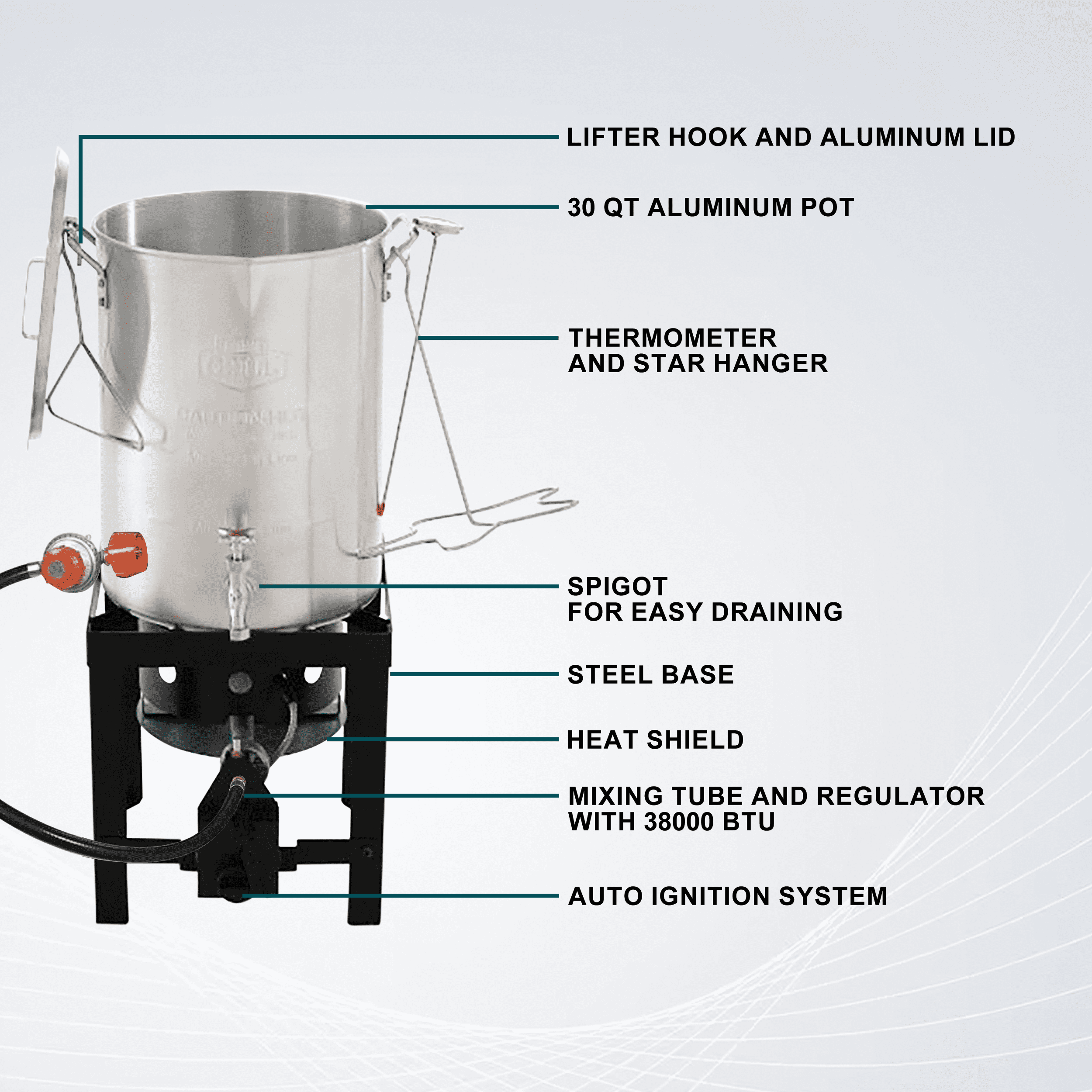 Expert Grill 30qt Turkey Fryer with Spigot - Walmart.com Expert Grill 30qt Turkey Fryer with Spigot - Walmart.com