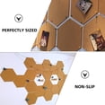 thumbnail image 3 of FUEENIRVA 30Pcs Self Adhesive Cork Mats Hexagonal Style for Office Table Protection, 3 of 8