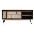 thumbnail image 2 of Modern Oak and Rattan Sliding Door Sideboard, 2 of 4