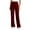 Wine, variant on Women's High Waisted Stretchy Pull on Dress Pants Casual Wide Leg Work Yoga Pants Gray XXL