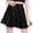 Black, variant on Babysbule Women Skirts Women's Casual Fashion Shiny Metallic Flared Pleated A-Line Mini Skirt