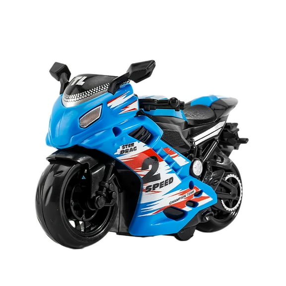 Diecast Motorcycle Toys for Kids | Plastic Pull-Back Vehicles with No Battery Needed | Collector & Toddler Toys for Boys Girls 3-12 | Birthday Gifts, Travel Toys, Carpet Play