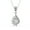 White, variant on Bella Pendant Necklace 18K White Gold over 925 Sterling Silver | Everyday Jewelry for Women, Birthday Gift for Her