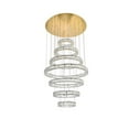 thumbnail image 5 of Elegant Lighting Monroe 40 inch LED seven ring chandelier in gold, 5 of 9