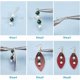 thumbnail image 4 of Kit para hacer 8 pares de aretes geométricos de cuero (1 caja). Incluye dijes de hojas de lágrima redondas y planas de PU, conectores geométricos, eslabones y cuentas espaciadoras., 4 of 7