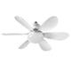 thumbnail image 1 of Ceiling Fan with Light and Remote Control, LED Dimmable Ceiling Fan with 40W E27 Built-in Light, 6 Blades, 3 Speeds, Quiet, for Living Room, Bedroom, 1 of 5