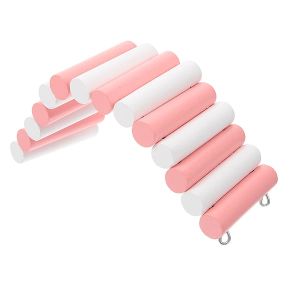 Hytrove Pink Wooden Pet Ladder Bridge Toy 1Pack For Hamsters Gerbils Mice Chinchillas Exploration