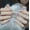 [M] code, variant on The ladder gradually changes to show white and elegant hand-worn nail piece light luxury pure handmade high quality control nail