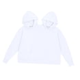 thumbnail image 4 of AMLESO Couple Hoodie Oversized Outerwear Fashionable Intimate Matching Sweatshirts White, 4 of 5