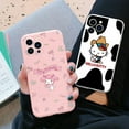 thumbnail image 4 of Phone Case for For Apple iphone 13 Pro Max 13Mini Girls Anti-drop Cartoon Cinnamoroll Kuromi Hello Kitty Silicone Printed Cover ZR, 4 of 7