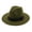 Army Green, variant on Womens & Mens Fedora Hats,Solid Ribbon Wide Brim Hats Floppy Panama for Women Men Jazz Hats M Yellow