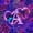 Purple A, variant on jejeloiu Butterfly Theme Monogram J Twin Sheet Sets For Girls,Purple Neon Initial Art Bedding For Kids,3-Piece