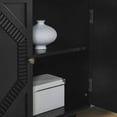 thumbnail image 5 of Spaco 33.6" Retro Wooden Sideboard Buffet Cabinet with Storage, Accent Display Cabinets, Media Console Cabinet for Indoor as Bedroom, Black, 5 of 12