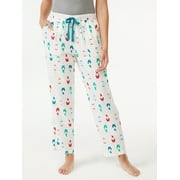 Joyspun Women’s Flannel Lounge Pants, Sizes up to 3X