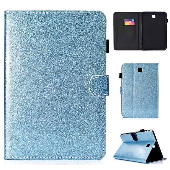 Galaxy Tab A 10.1 T580 Case 2016 [NO S Pen] (NOT for P580), Allytech Glitter Leather Auto Sleep Wake Protective Folio Stand Slim Smart Cover w/ Pen Holder Case for Samsung Galaxy Tab A 10.1, Blue