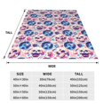 thumbnail image 3 of Sikiie blue record rock Skull Ultra-Soft Micro flannel Blanket Luxury All Seasons Warm Blanket for Bedding Sofa and Travel (4 sizes)-50"x40", 3 of 7