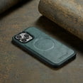 thumbnail image 6 of ELEHOLD for iPhone 15 Pro Case,Magnetic Premium PU Leather Business Classic Soft Silicone Bumper Ultra Slim Shockproof  Protective Case for Women Men for iPhone 15 Pro,Green, 6 of 6