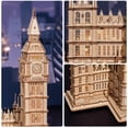 thumbnail image 4 of Kit de maquetas de madera Rowood Big Ben con rompecabezas 3D para adultos, 4 of 9