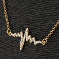 thumbnail image 4 of Collar Yinane Colgante Creativo Plateado Dorado 49cm, 4 of 5