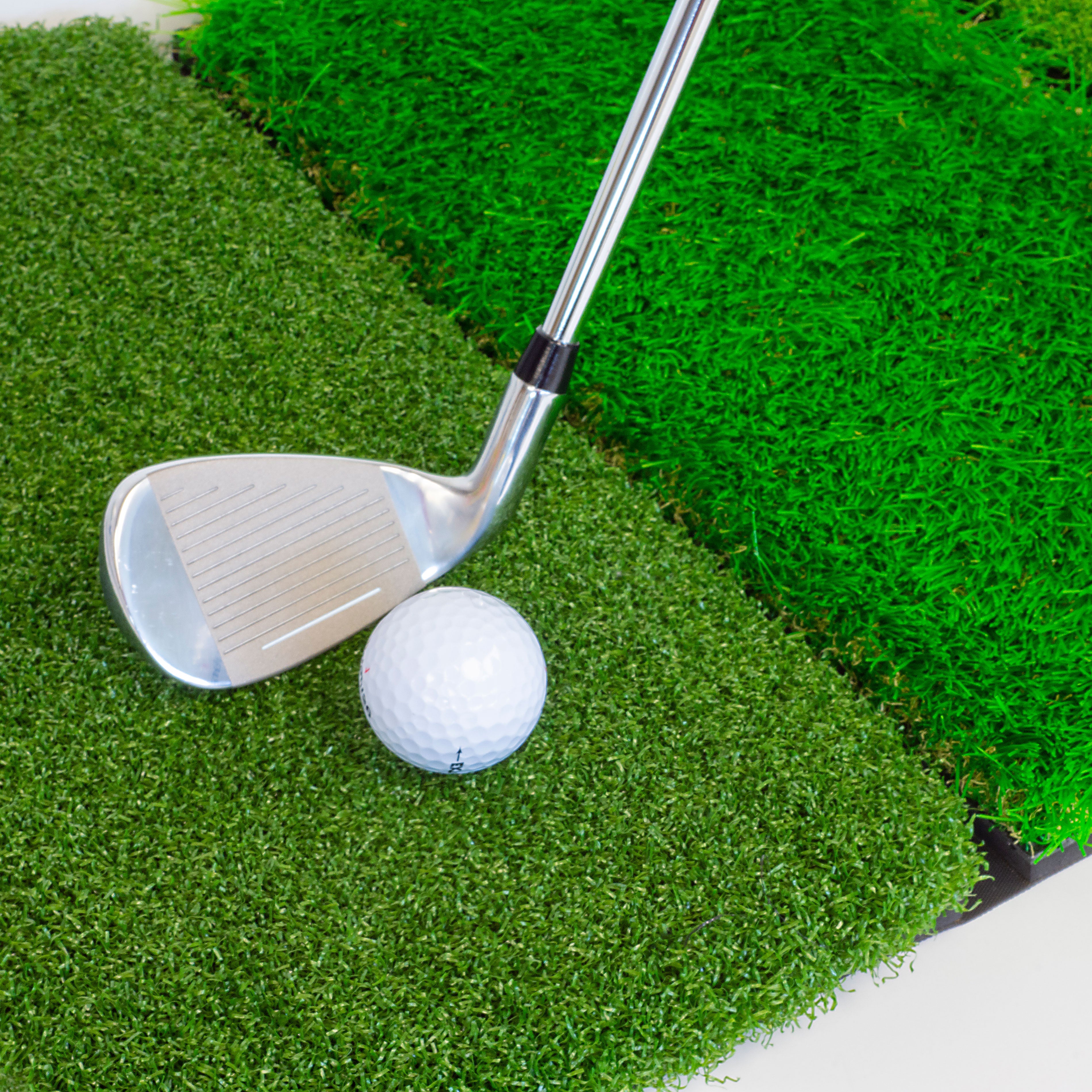 JEF World of Golf Tri-Height Turf Hitting Mat
