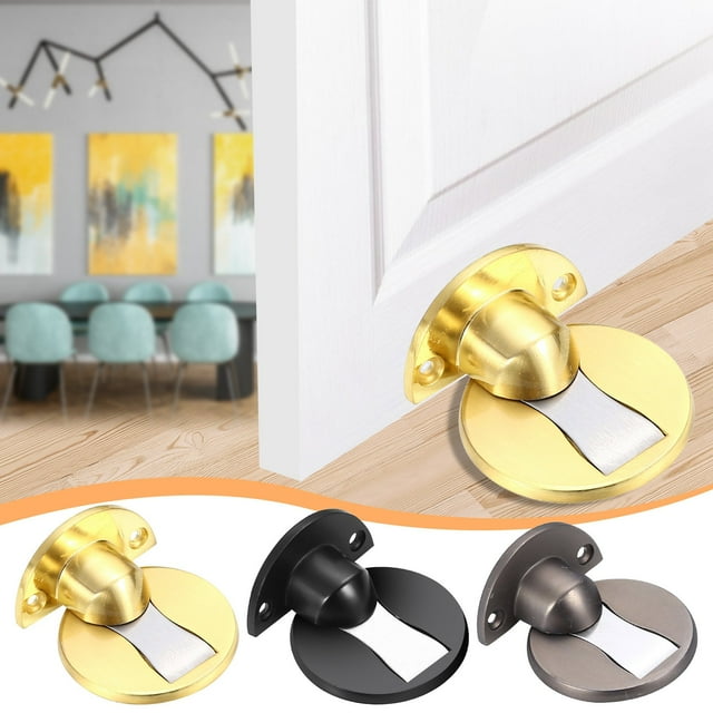 Tope de Puerta Magnético Xihbxyly para Montaje En Piso Soporte de Pared