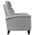 thumbnail image 3 of OakvillePark Sadie Textured Fabric Upholstered Push Back Reclining Chair, Light Gray, 3 of 6