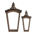 thumbnail image 3 of Set of 2 Brown and Bronze Antique Style Coach House Lanterns 29.75", 3 of 4