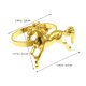thumbnail image 2 of FUTUREORYY 4Ud Para Servilletas De Caballo En Metal Dorado Para Con Animal, 2 of 8