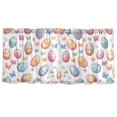 thumbnail image 7 of Yayeee Kitchen Curtains Tier Set of 2 Light Filtering 57"x36" Over Sink Window Panels, Pastel Easter Pattern, 7 of 7
