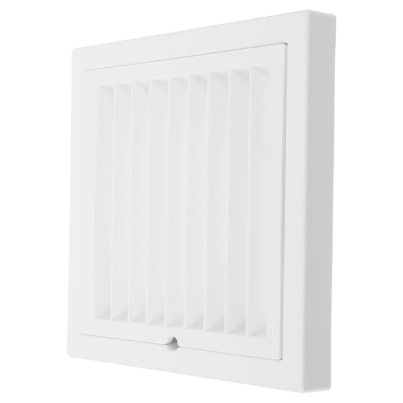 YOSADIER White ABS Square Vent Register Cover for Outdoor Ventilation, Grille, 1 Pack