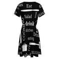 thumbnail image 5 of Funny Cooking Dress Fashion Beach Short Sleeve Dresses Female Party Printed Sundress, 5 of 7