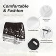 thumbnail image 6 of Lsque Piano Keys With Musical Notes Printed Women's Running Shorts with Liner Pockets,Elastic Quick Dry Workout Athletic Gym Yoga Shorts,Womens High Waist Shorts-Medium, 6 of 9