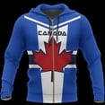 thumbnail image 4 of Sudadera con capucha con cremallera y estampado 3D de Maple Leaf Generation para hombre y mujer, estilo urbano, nueva ropa Y2k, 4 of 5