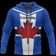 thumbnail image 3 of Sudadera con capucha con cremallera y estampado 3D de Maple Leaf Generation para hombre y mujer, estilo urbano, nueva ropa Y2k, 3 of 4