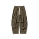 thumbnail image 4 of Ceisia Men Solid Color Multi Pocket Linen Workwear Pants Loose Wide Gift Leg Casual Trousers, 4 of 8