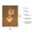 thumbnail image 2 of Ghost of a Genius (Gespenst eines Genies) - Self Portrait - From an Original Color Drawing by Paul Klee c.1922 - Master Art Print (Unframed) 9in x 12in, 2 of 4