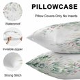 thumbnail image 5 of Eucalyptus Leaves Throw Pillow Covers 18x18 Inch Set of 2, Spring Botanical Pastoral Watercolor Waterproof Outdoor Pillow Covers, Decorative Cushion Pillowcases for Couch, Sofa, Bed, Garden, Patio, 5 of 9