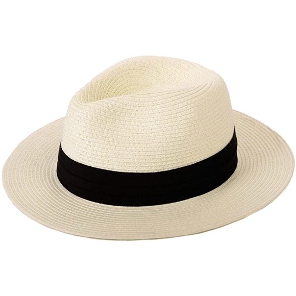 Chapeau de Paille pour Femmes Chapeaux de Plage Été Soleil Panama